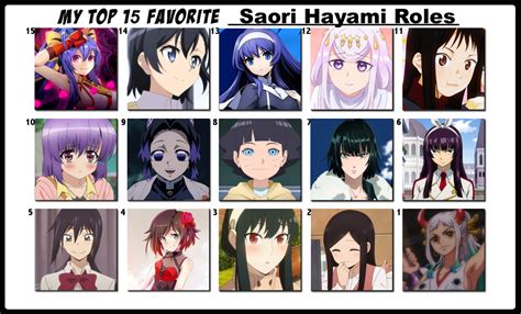 saori hayami roles|More.